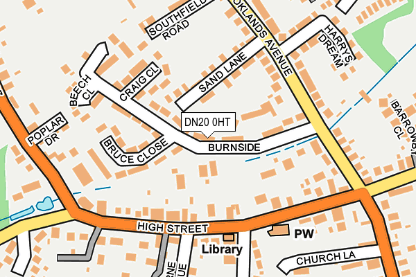 DN20 0HT map - OS OpenMap – Local (Ordnance Survey)