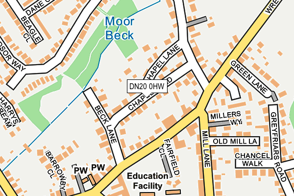 Map of URBAN BEAUTY LOUNGE LTD. at local scale