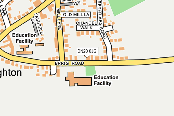 DN20 0JG map - OS OpenMap – Local (Ordnance Survey)