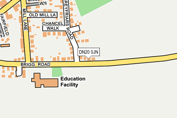 DN20 0JN map - OS OpenMap – Local (Ordnance Survey)