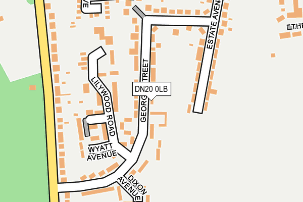 DN20 0LB map - OS OpenMap – Local (Ordnance Survey)