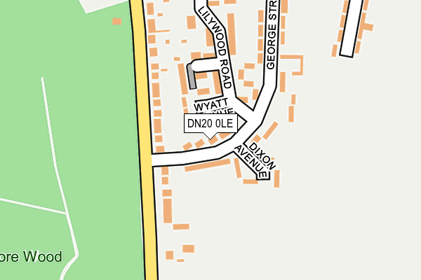 DN20 0LE map - OS OpenMap – Local (Ordnance Survey)