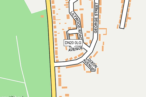 DN20 0LG map - OS OpenMap – Local (Ordnance Survey)