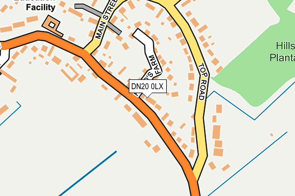 DN20 0LX map - OS OpenMap – Local (Ordnance Survey)