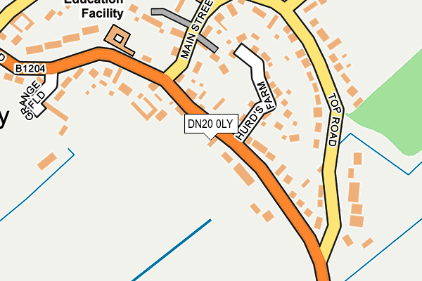 DN20 0LY map - OS OpenMap – Local (Ordnance Survey)