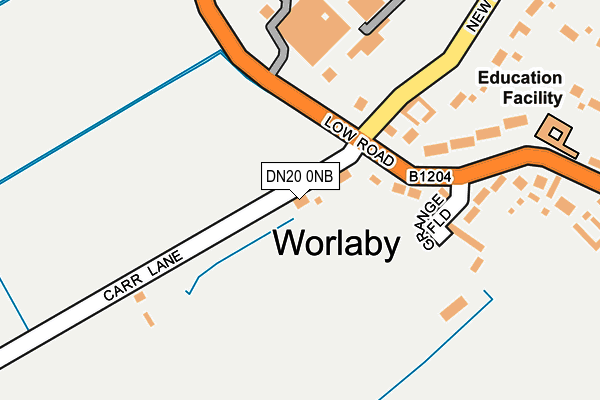 DN20 0NB map - OS OpenMap – Local (Ordnance Survey)