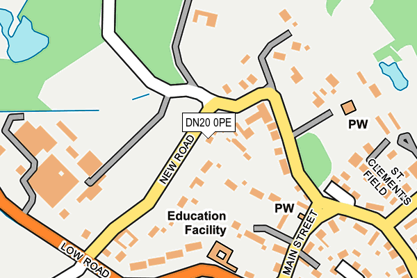 DN20 0PE map - OS OpenMap – Local (Ordnance Survey)