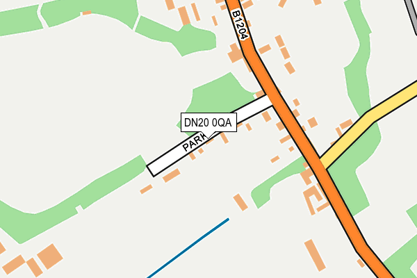 DN20 0QA map - OS OpenMap – Local (Ordnance Survey)