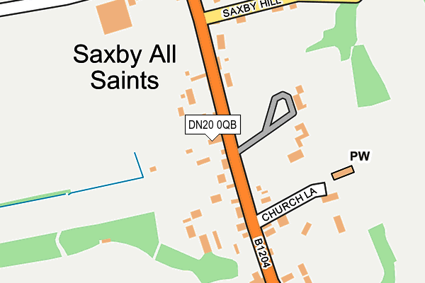 DN20 0QB map - OS OpenMap – Local (Ordnance Survey)