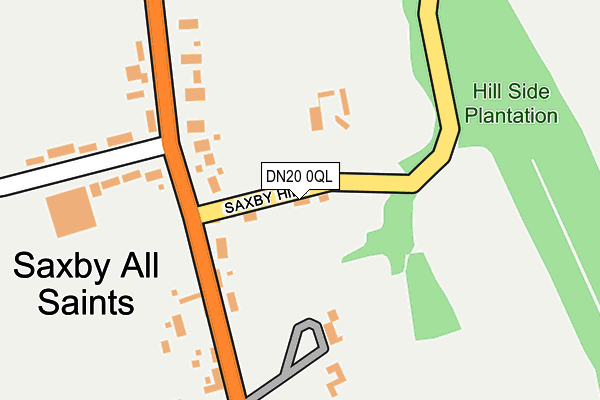 DN20 0QL map - OS OpenMap – Local (Ordnance Survey)