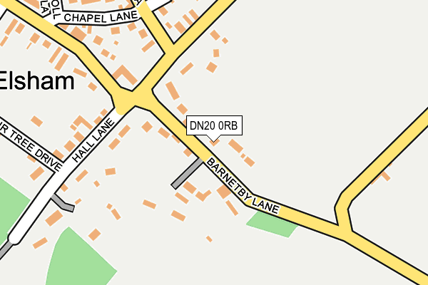 DN20 0RB map - OS OpenMap – Local (Ordnance Survey)