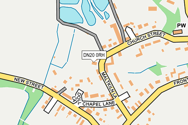 DN20 0RH map - OS OpenMap – Local (Ordnance Survey)