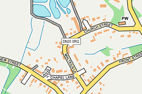 DN20 0RQ map - OS OpenMap – Local (Ordnance Survey)