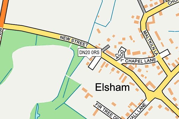 DN20 0RS map - OS OpenMap – Local (Ordnance Survey)