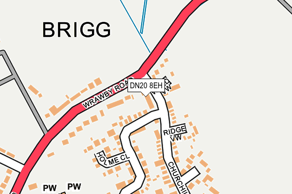 DN20 8EH map - OS OpenMap – Local (Ordnance Survey)