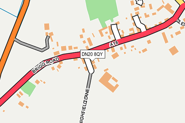 DN20 8QY map - OS OpenMap – Local (Ordnance Survey)