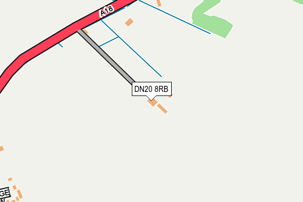 DN20 8RB map - OS OpenMap – Local (Ordnance Survey)