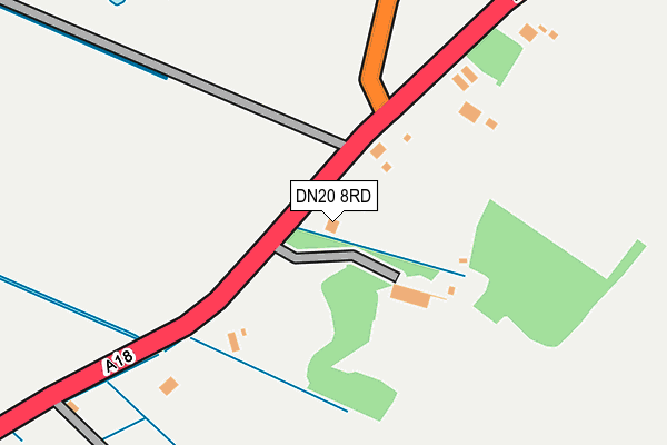 DN20 8RD map - OS OpenMap – Local (Ordnance Survey)