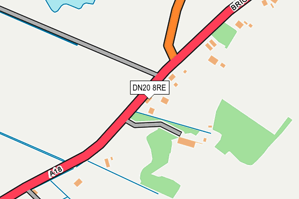 DN20 8RE map - OS OpenMap – Local (Ordnance Survey)