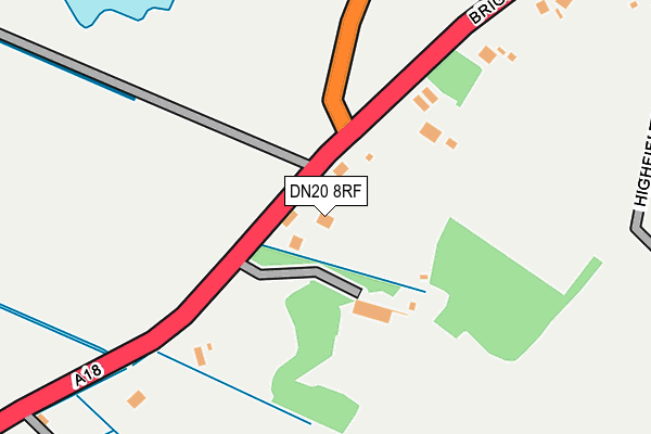 DN20 8RF map - OS OpenMap – Local (Ordnance Survey)