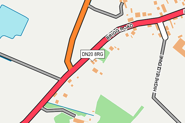 DN20 8RG map - OS OpenMap – Local (Ordnance Survey)