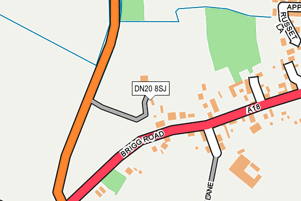 DN20 8SJ map - OS OpenMap – Local (Ordnance Survey)