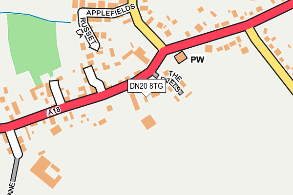 DN20 8TG map - OS OpenMap – Local (Ordnance Survey)