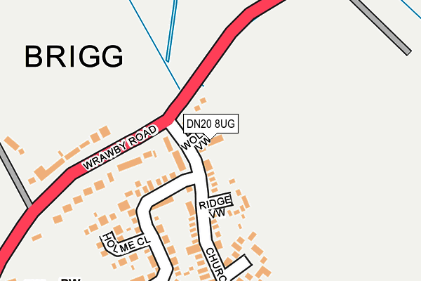 DN20 8UG map - OS OpenMap – Local (Ordnance Survey)