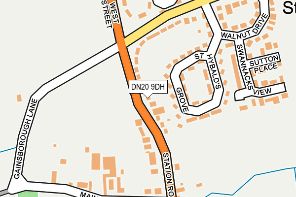 DN20 9DH map - OS OpenMap – Local (Ordnance Survey)