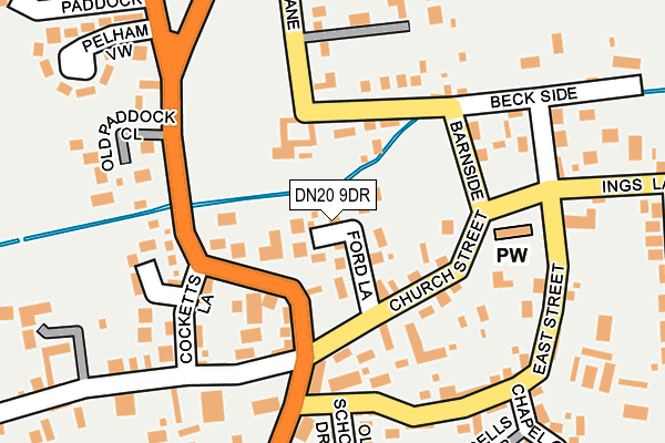 DN20 9DR map - OS OpenMap – Local (Ordnance Survey)