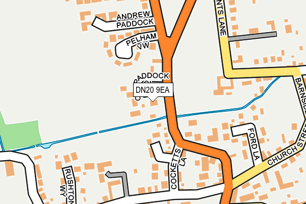 DN20 9EA map - OS OpenMap – Local (Ordnance Survey)