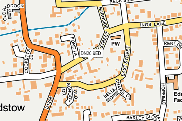 DN20 9ED map - OS OpenMap – Local (Ordnance Survey)