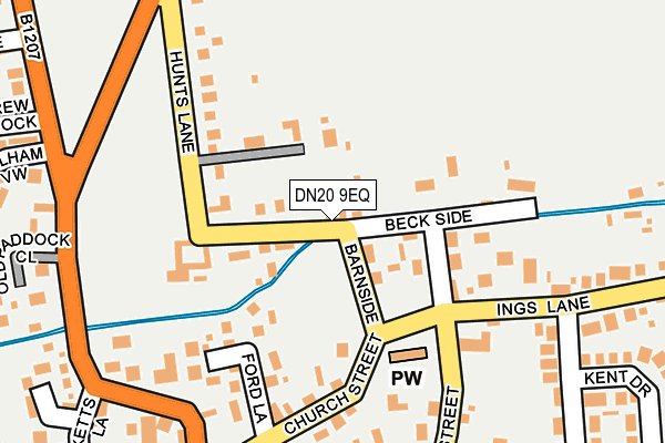 DN20 9EQ map - OS OpenMap – Local (Ordnance Survey)