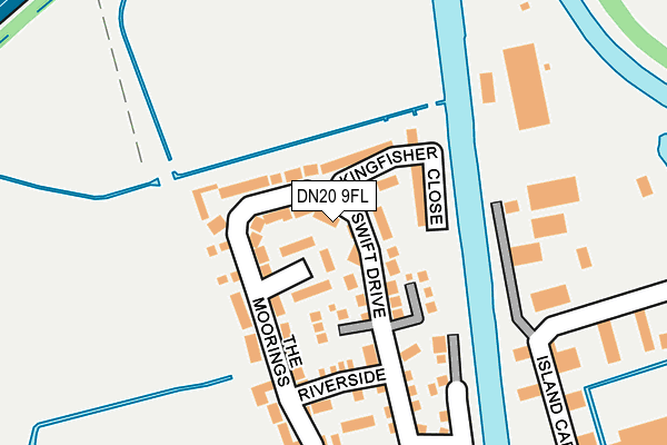 DN20 9FL map - OS OpenMap – Local (Ordnance Survey)