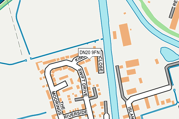 DN20 9FN map - OS OpenMap – Local (Ordnance Survey)