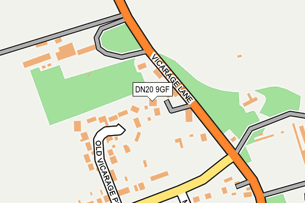 DN20 9GF map - OS OpenMap – Local (Ordnance Survey)