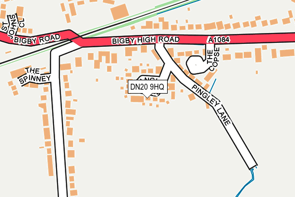 DN20 9HQ map - OS OpenMap – Local (Ordnance Survey)