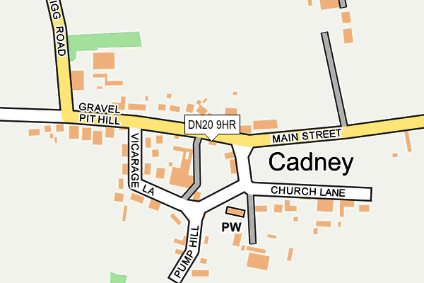 DN20 9HR map - OS OpenMap – Local (Ordnance Survey)