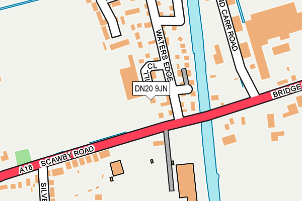 DN20 9JN map - OS OpenMap – Local (Ordnance Survey)