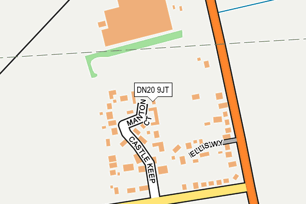 DN20 9JT map - OS OpenMap – Local (Ordnance Survey)