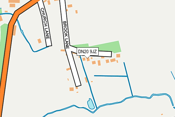 DN20 9JZ map - OS OpenMap – Local (Ordnance Survey)
