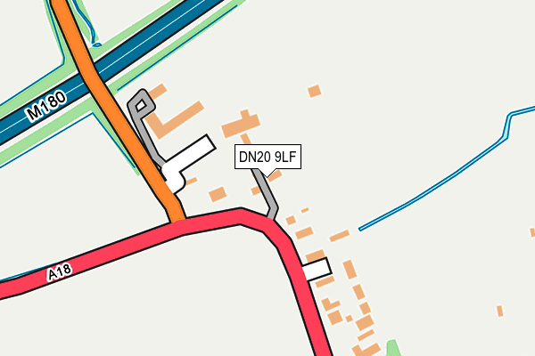 DN20 9LF map - OS OpenMap – Local (Ordnance Survey)