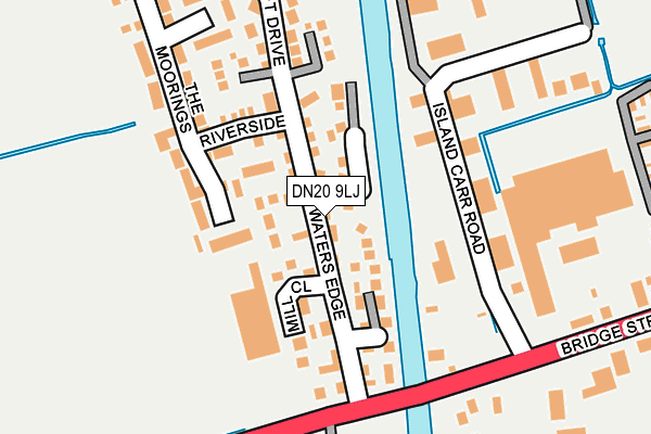 DN20 9LJ map - OS OpenMap – Local (Ordnance Survey)