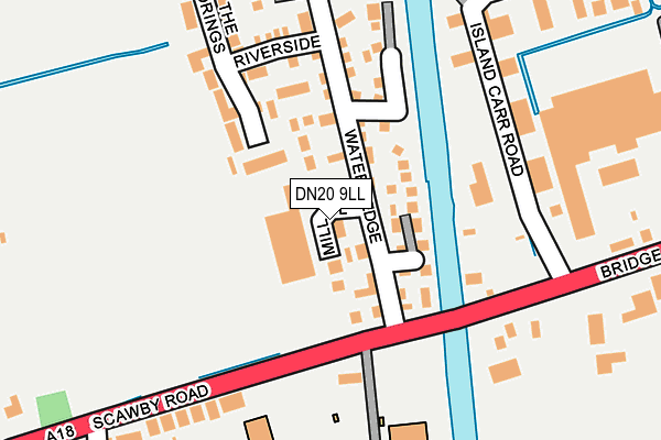 DN20 9LL map - OS OpenMap – Local (Ordnance Survey)