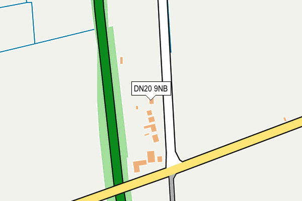 DN20 9NB map - OS OpenMap – Local (Ordnance Survey)