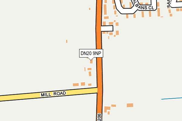 DN20 9NP map - OS OpenMap – Local (Ordnance Survey)