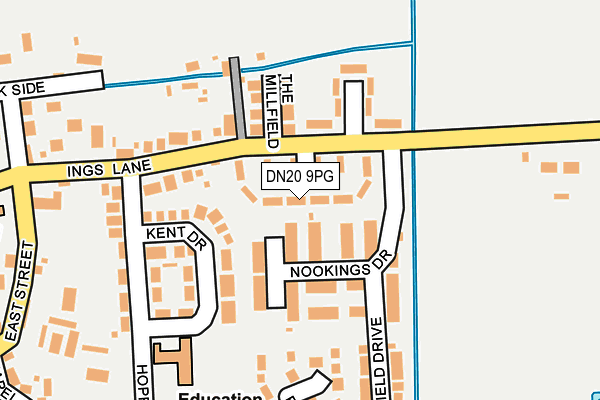 DN20 9PG map - OS OpenMap – Local (Ordnance Survey)