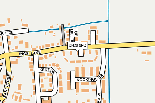 DN20 9PQ map - OS OpenMap – Local (Ordnance Survey)
