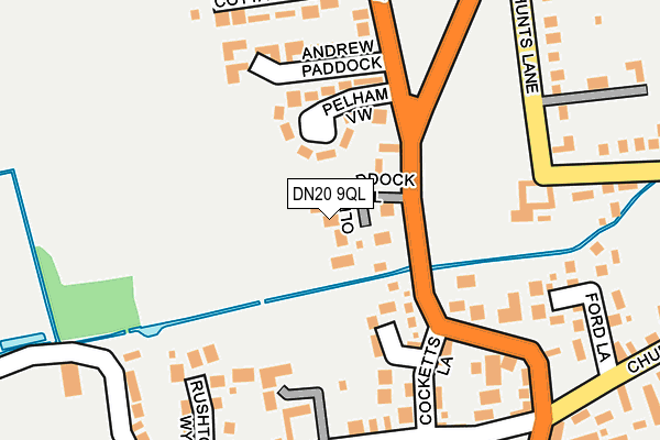 DN20 9QL map - OS OpenMap – Local (Ordnance Survey)