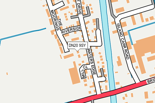 DN20 9SY map - OS OpenMap – Local (Ordnance Survey)